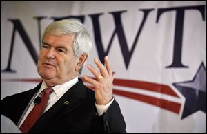 Republican presidential candidate and former House Speaker Newt Gingrich speaks during a campaign stop Friday in Columbia, S.C. 