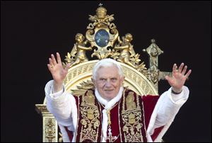 Pope Benedict XVI delivers his 