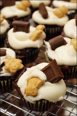 S'mores mini cupcakes are among offerings at What the Cup. Business is going well,  Mr. Anthony says.