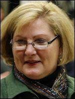 State Sen. Teresa Fedor (D., Toledo) sought to raise awareness of sex trafficking.