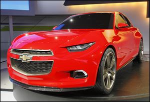 The Chevy Code 130R, above, along with the True 140S, is a world premiere. Chevy wants feedback, so the company has paired the cars with interactive displays in the hopes that show-goers will leave that feedback.