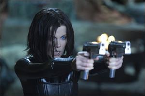 Kate Beckinsale is shown in a scene from 