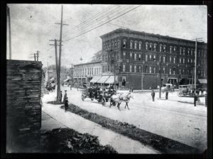 United North would acquire the boarded-up St. James Hotel in North Toledo, shown here in a historic photo.