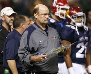 Brad Childress, formerly of the Minnesota Vikings, was hired as the Cleveland Browns offensive coordinator.