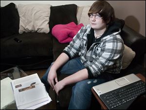 J.T. Gaskins, 17, a Flint-area teenager and leukemia survivor, has hair that violates his charter school's policy of 'off the collar, off the ears, and out of the eyes.'