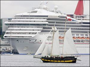 Carnival Cruise Line won't say exactly what percent drop it has seen in bookings but disclosed Monday,  that in the 12 days following the Concordia grounding there was a decline.