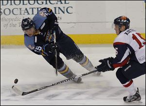 Walleye rookie forward Adam Estoclet has averaged nearly a point per game, scoring seven goals and 13 assists in 22 games.