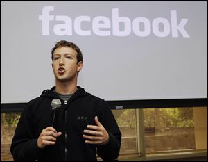 Facebook CEO Mark Zuckerberg talks about the social network site's new privacy settings in Palo Alto, Calif., in this May, 26, 2010 file photo.