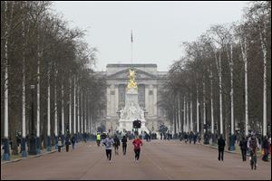 The Mall, with Buckingham Palace in the background, will host the start and finish of London 2012 Olympic marathon, race walk and road cycling competitions with most sections of the courses free to watch.