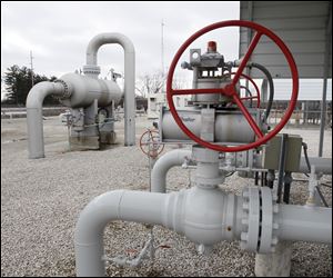 The Columbia Gas Maumee Gate pipeline intersection network site is in Maumee. A variety of influences are driving down gas prices.