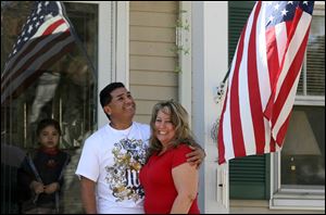 The home of Abelino and Jeanne Ruiz is in preforeclosure, and the couple are working with legal assistance to keep their home. Mr. Ruiz lost his manufacturing job in October. Now he and his wife, a stayat-home mom, are seeking jobs to help make ends meet.