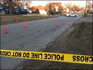 Scene of a shooting at Stickney and Bronson avenues.