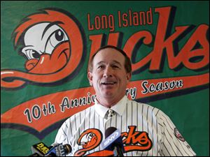 Former Mets catcher Gary Carter, shown in this 2008 photo when he was introduced as the new manager of the Atlantic League's Long Island Ducks at Citibank Park, died Thursday at age 57 after suffering from a brain tumor. 