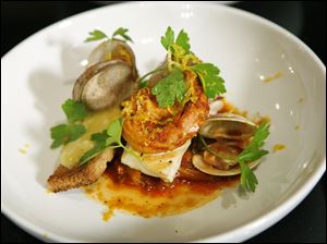 Spicy BouilliaBlais, a heart-healthy dish created by Richard Blais for Campbell's AdDress Your Heart Cooking Challenge.