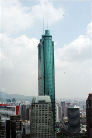 The Empire Building, a 69-story glass skyscraper is the building for which Mr. Wu is best known. 