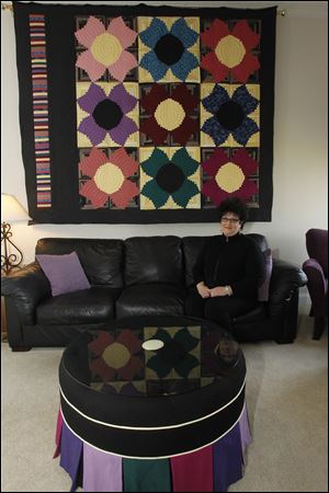 Lynette Gergich decorated her home around this large quilt.