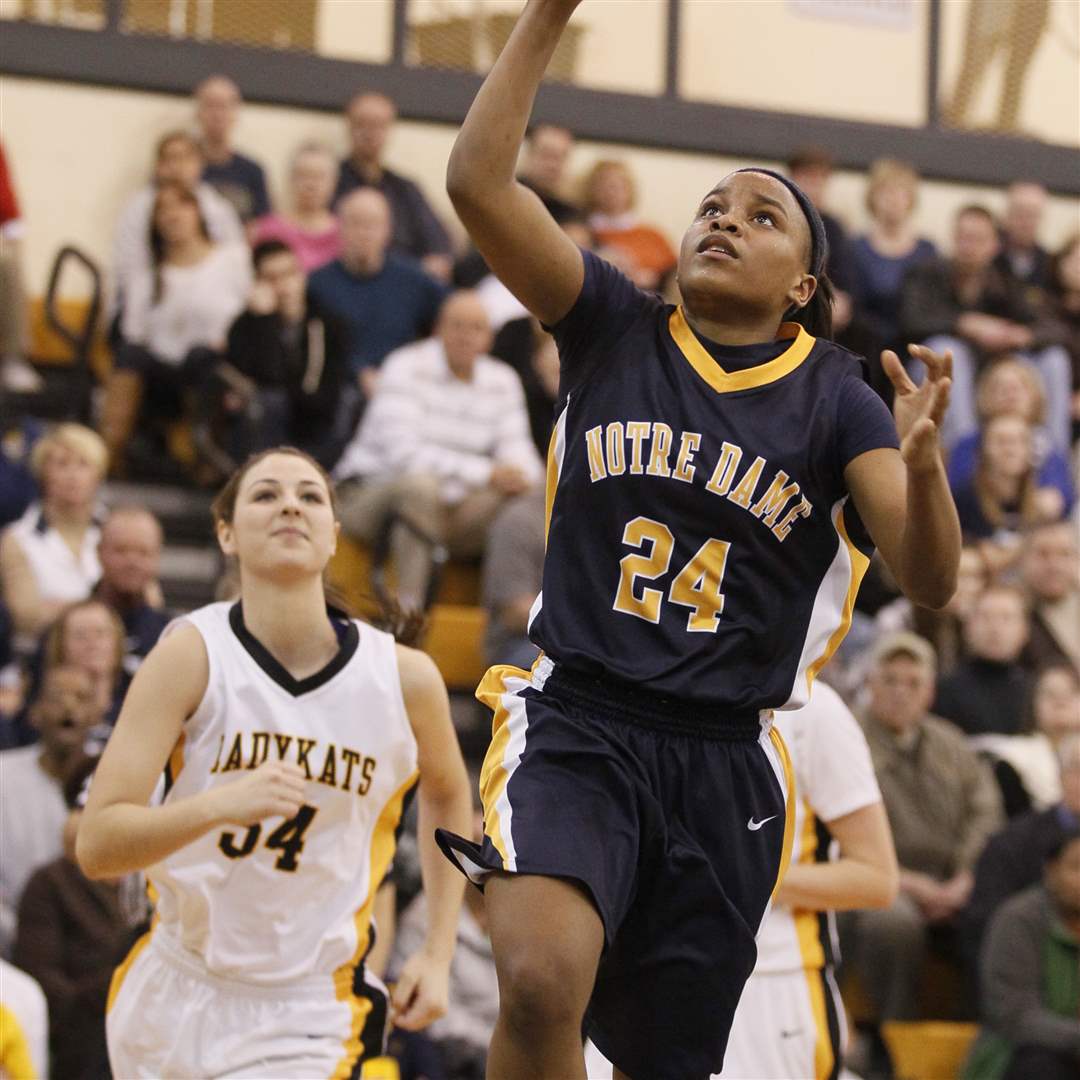 Notre-Dame-s-Cat-Wells-puts-up-a-shot-as-Northview-s-Kendall-Jessing