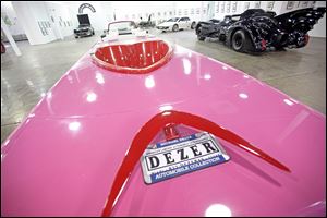 A 1976 Mercedes Benz limo with a heart-shaped hot tub is shown at the Dezer Museum and Pavilion.