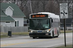 The sight of TARTA buses on Perrysburg streets would become a thing of the past if residents there vote Tuesday to sever ties with the transit agency. The city pays about $1.5 million in property taxes annually to TARTA.
