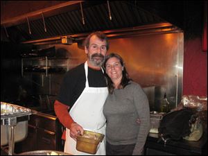 Nick and Sarah Tokles, owners of Basin Street Grille, opened their doors recently to benefit charities.