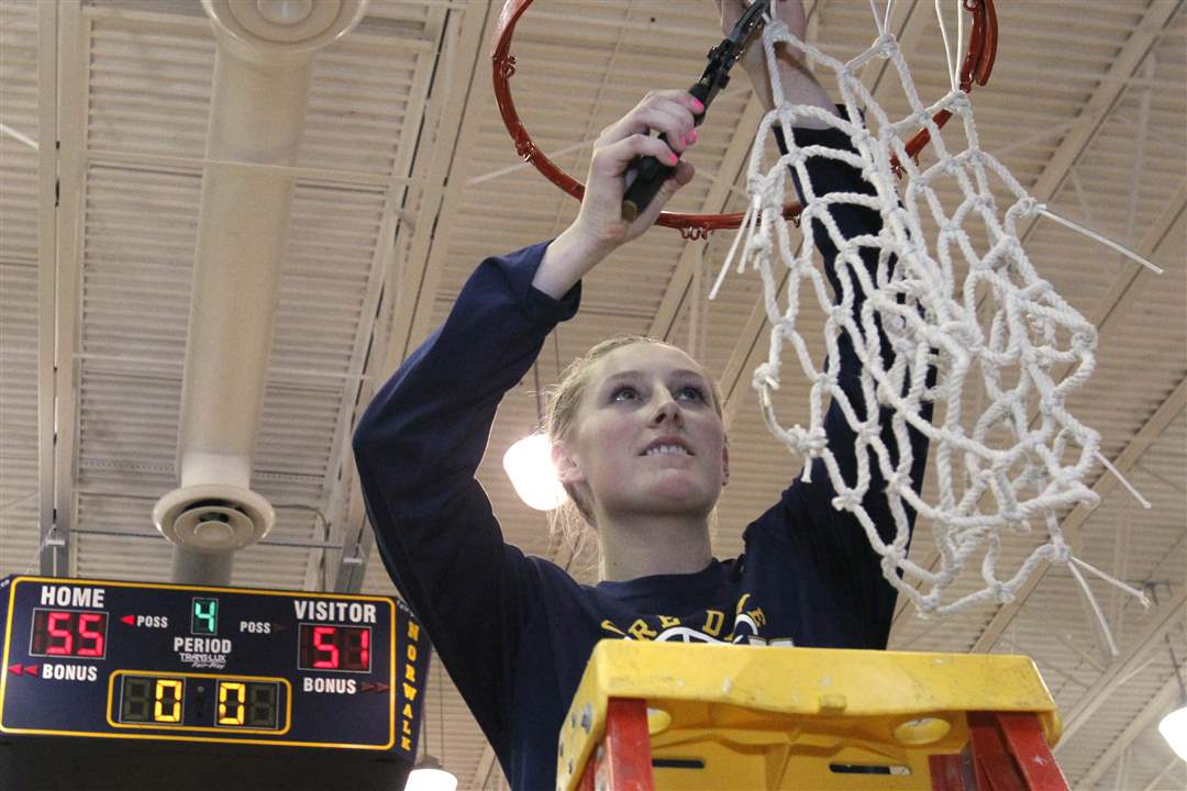 Notre-Dame-s-Demy-Whitaker-cuts-down-the-net-after-they-defeated-Wadsworth