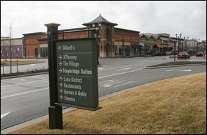 Road construction to make the retail center more accessible is nearly complete at The Shops at Fallen Timbers.