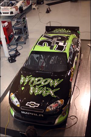 Widow Wax, based in Hicksville, Ohio, and owned by Justin Kuhn and Jason Dietsch, will be seen on Dave Blaney's Sprint Cup car.