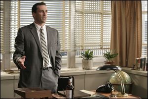 Actor Jon Hamm portrays Don Draper, the creative director of the fictional advertising agency in 'Mad Men,' set in the 1960s.
