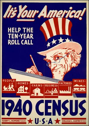 This poster was part of an unprecedented Census Bureau effort to encourage Americans to participate in the tabulation.
