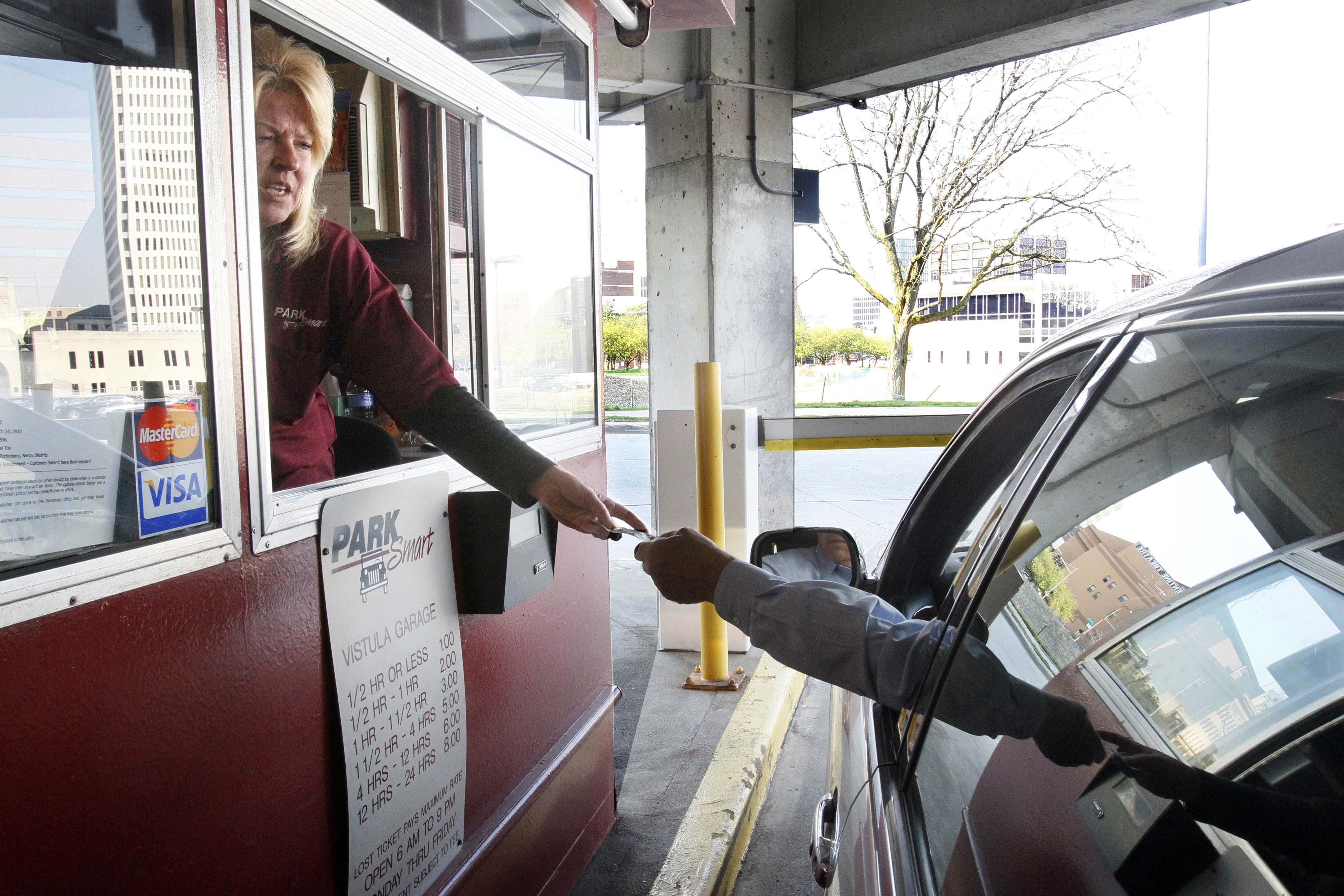 Downtown parking garages to lose attendants The Blade
