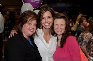 The Dance For Dimes fund-raiser was a success with the help of event planners, from left, Julie Diener, Sue Eidenier, and Tricia Dzierwa.