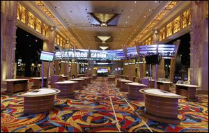 A total of 1,975 out of an expected 2,000 slot machines have been installed in Hollywood Casino Toledo and are expected to be tested April 16. All its table games are expected to be installed by April 14.