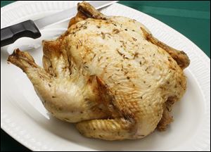 Easy-to-make roast chicken.