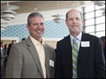  LPGA tournament chairman Tony Caracciolo, left,and director Judd Silverman at the Jamie Farr Classic-LPGA kickoff.