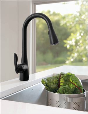 The Arbor pulldown faucet combines a streamlined appearance with the benefits of Moen’s Reflex system, for smooth operation, easy movement and secure retraction.