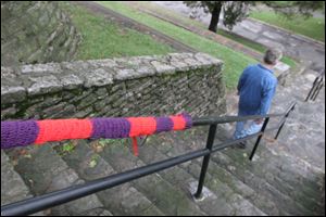 Fiber artists personalize or reclaim cold or sterile public spaces.