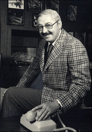 Ford Cauffiel, shown in 1975, holds several patents and owns other steel-processing businesses.
