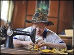  An albino woman works at a training center in Tanzania.