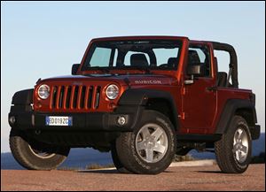 Chrysler sold12,814 of its Jeep Wrangler, above, in April. Sales of the Liberty, Jeep’s other Toledo-made product, increased 19 percent.