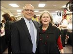  David Schlaudecker of Leadership Toledo, left, and Sally Binard, founder of the Heart and Soul Fundraiser.