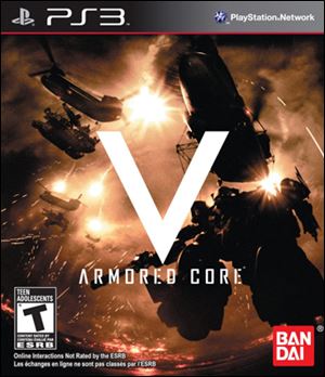 Armored Core V; Grade: * *; Platforms: Xbox 360, PlayStation3; Genre: Action; Publisher: Namco Bandai Games; ESRB Rating: T for teen.
