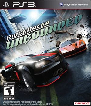 Ridge Racer Unbounded; Grade: *** 1/2; Platforms: PlayStation3, Xbox 360; Genre: racing; Publisher: Namco Bandai Games; ESRB Rating: T for teen.
