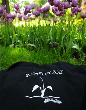 A 2012 Stem Fest tee shirt will be for sale during Tulip Time next week.