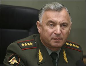 Gen. Nikolai Makarov, chief of the General Staff of the Russian armed forces, in a 2008 file photo.