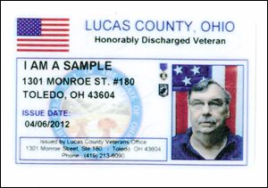 A sample of the ID cards issued to honorably discharged veterans.