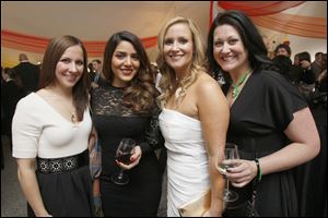 Emily Wares, Negar Cooper, Emily Youssef, and Melanie Burns at the Taste of the Nation at the Toledo Club. 