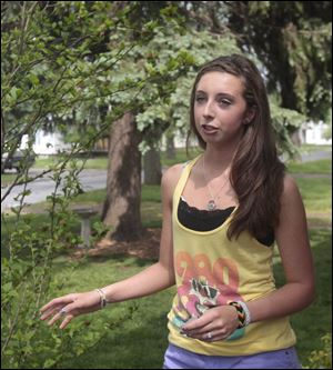 Celina Dusseau, 16, of Point Place remembers childhood fun activities at Friendship Park.