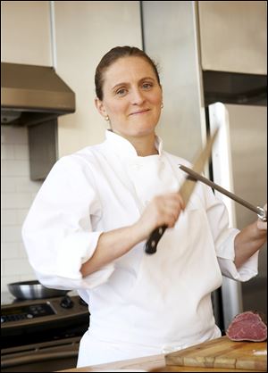 British chef April Bloomfield is shown. Bloomfield, author of 