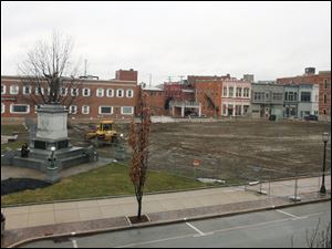 Seneca County Commissioners are considering uses for the lot that once held the county's courthouse.