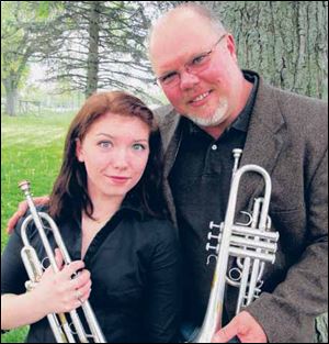 Mitch Steils and daughter Emily will play 'Taps' at Arlington National Cemetery. 